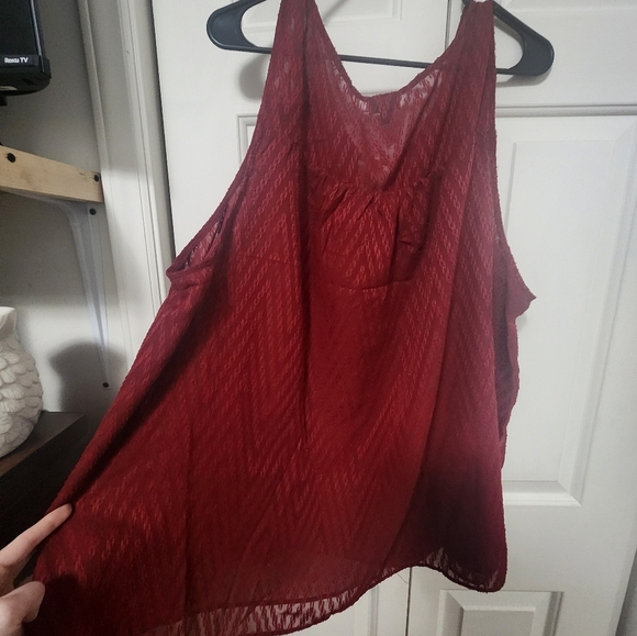 Torrid Lace NWT Women's Red Sleeveless Top Size 4x - Picture 3 of 8